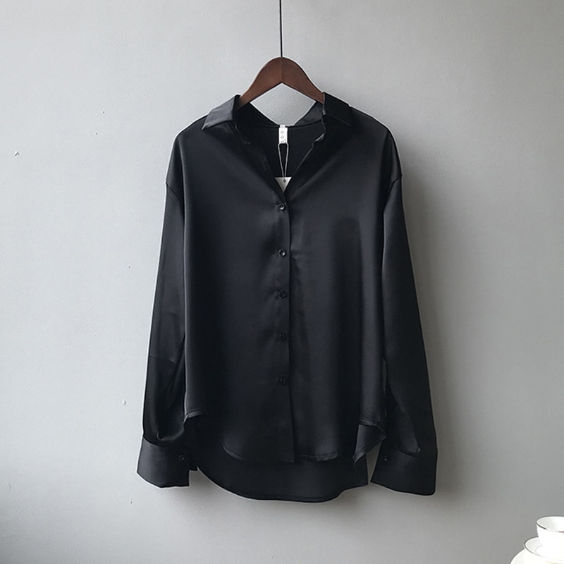 Button Up Elegant Silk Shirt - Image 7