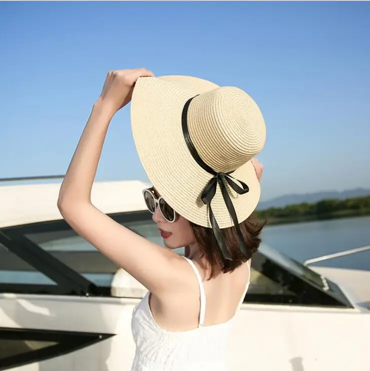 Foldable Wide Brim Straw Hat Foldable Wide Brim Straw Hat