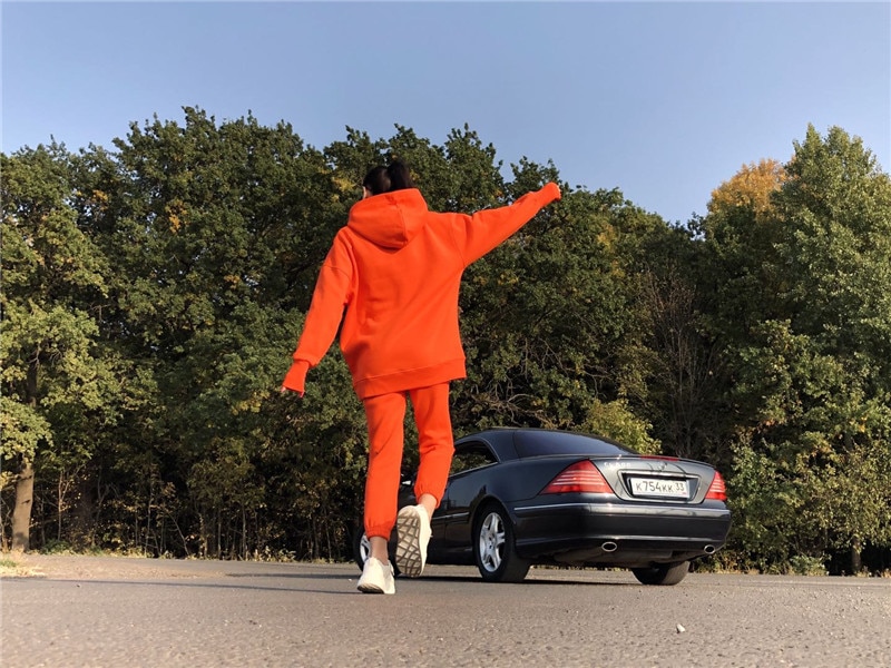 Cotton Fleece Oversized Hoodie and Pants Cotton Fleece Oversized Hoodie and Pants