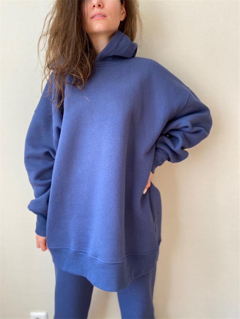 Cotton Fleece Oversized Hoodie and Pants Cotton Fleece Oversized Hoodie and Pants