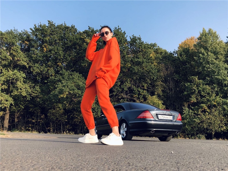 Cotton Fleece Oversized Hoodie and Pants Cotton Fleece Oversized Hoodie and Pants