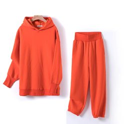 Cotton Fleece Oversized Hoodie and Pants - Image 3