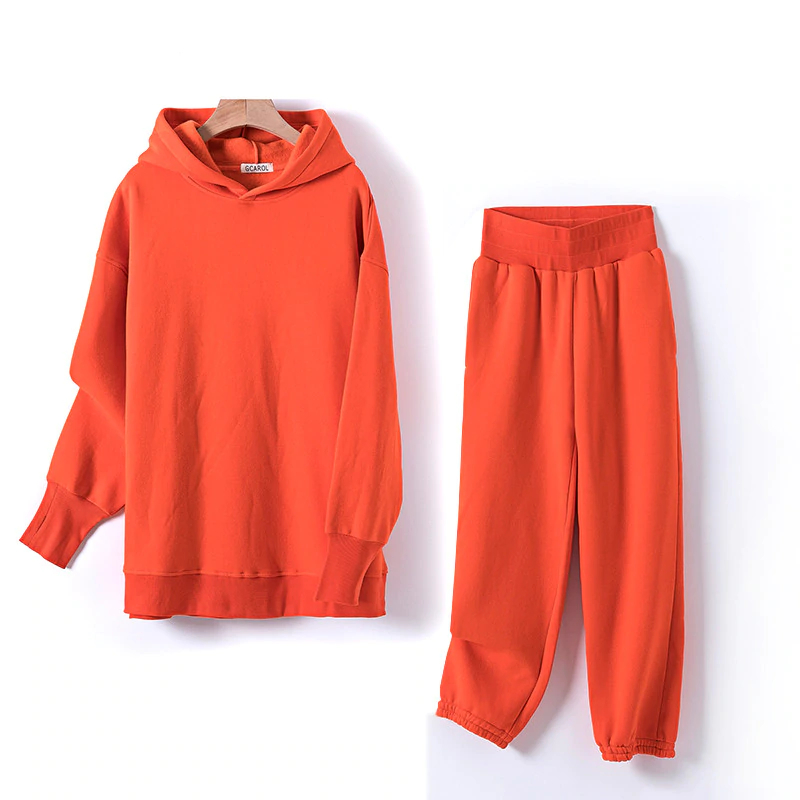 Cotton Fleece Oversized Hoodie and Pants - Image 3