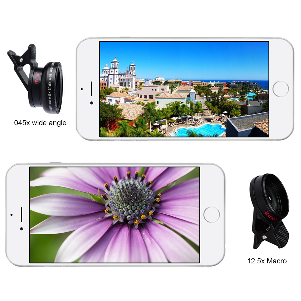 Professional 0.45X Wide Angle 12.5X Macro HD Camera Phone Lenses - Image 8